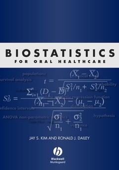 Couverture de l’ouvrage Biostatistics for Oral Healthcare