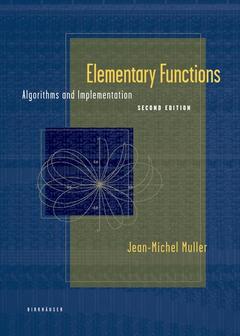 Couverture de l’ouvrage Elementary Functions : Algorithms & implementation