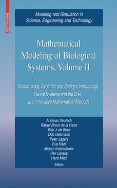 Couverture de l’ouvrage Mathematical Modeling of Biological Systems, Volume II