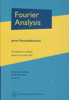 Couverture de l’ouvrage Fourier analysis (Graduate studies in mathematics, 29)