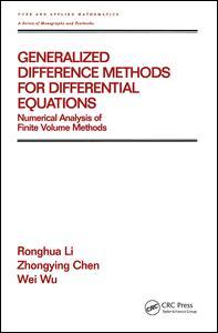 Cover of the book Generalized Difference Methods for Differential Equations