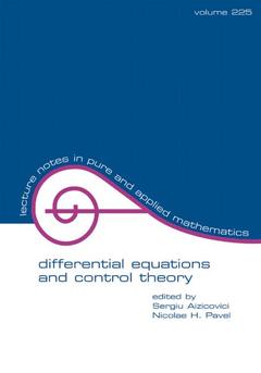 Couverture de l’ouvrage Differential Equations And Control Theory
