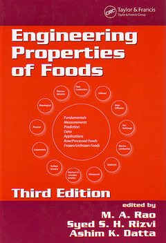 Couverture de l’ouvrage Engineering properties of foods , (Food science & technology, Vol. 144)