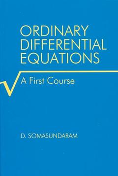 Couverture de l’ouvrage Ordinary differential equations, a first course