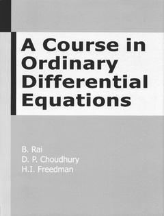 Couverture de l’ouvrage Course in ordinary differential equations