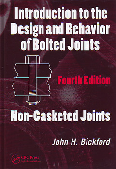 Couverture de l’ouvrage Introduction to the Design and Behavior of Bolted Joints