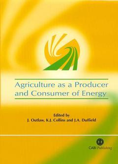 Couverture de l’ouvrage Agriculture as a producer & consumer of energy