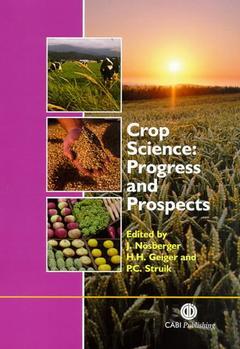 Couverture de l’ouvrage Crop science : progress and prospects