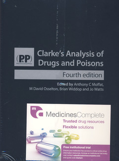 Couverture de l’ouvrage Clarke's analysis of drugs and poisons (2 Volumes)