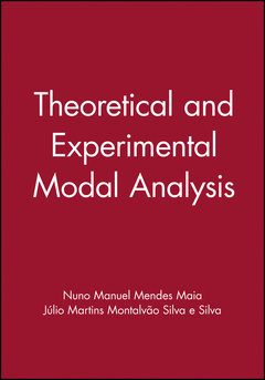 Couverture de l’ouvrage Theoretical and Experimental Modal Analysis