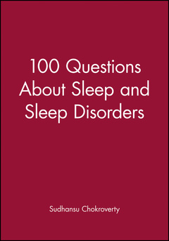 Couverture de l’ouvrage 100 Questions About Sleep and Sleep Disorders