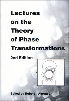 Couverture de l’ouvrage Lectures on the theory of phase transformations