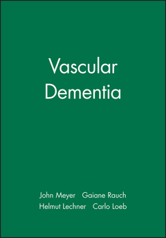 Couverture de l’ouvrage Vascular dementia