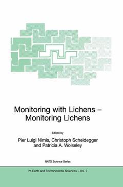 Couverture de l’ouvrage Monitoring with Lichens - Monitoring Lichens