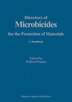 Couverture de l’ouvrage Directory of Microbicides for the Protection of Materials