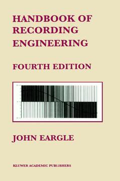 Couverture de l’ouvrage Handbook of Recording Engineering