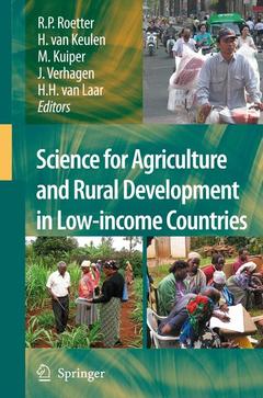 Couverture de l’ouvrage Science for Agriculture and Rural Development in Low-income Countries