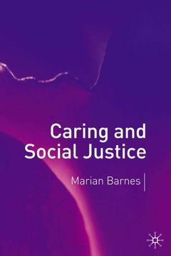 Couverture de l’ouvrage Caring and social justice