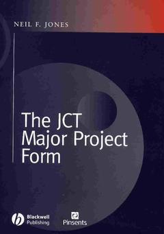 Couverture de l’ouvrage The JCT major project form