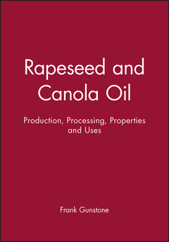 Couverture de l’ouvrage Rapeseed & canola oil : Production, processing, properties & uses