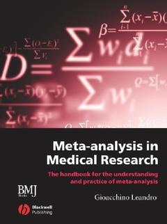 Cover of the book Meta-analysis in Medical Research