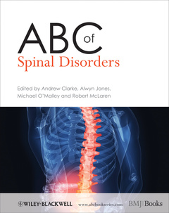 Couverture de l’ouvrage Abc of spinal disorders (series: abc series) (paperback)