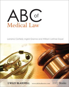 Couverture de l’ouvrage ABC of Medical Law