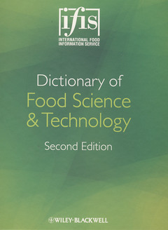 Couverture de l’ouvrage IFIS Dictionary of Food Science and Technology