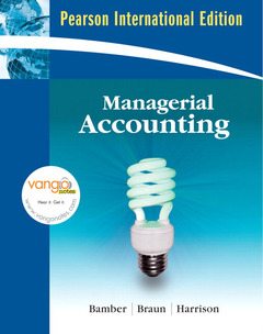 Couverture de l’ouvrage Managerial accounting (+ My accounting Labcourse compass student access code card)