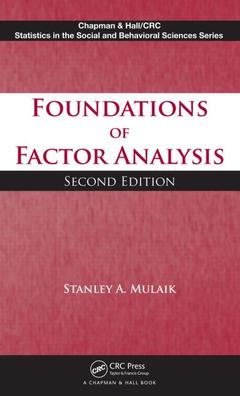 Couverture de l’ouvrage Foundations of Factor Analysis