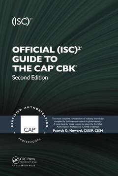 Couverture de l’ouvrage Official (ISC)2® Guide to the CAP® CBK®
