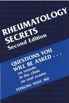 Couverture de l’ouvrage Rheumatology secrets, 2° Ed.