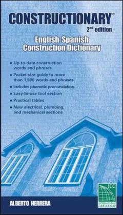 Couverture de l’ouvrage Constructionary: english-spanish (2nd ed )