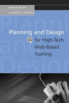 Couverture de l’ouvrage Planning and design for high-tech webbased training
