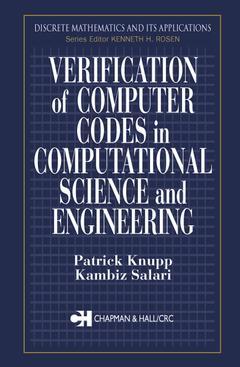 Couverture de l’ouvrage Verification of Computer Codes in Computational Science and Engineering