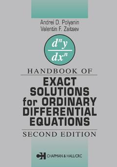 Cover of the book Handbook of Exact Solutions for Ordinary Differential Equations