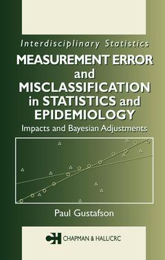 Cover of the book Measurement Error and Misclassification in Statistics and Epidemiology