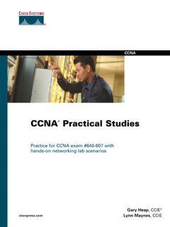 Couverture de l’ouvrage CCNA practical studies