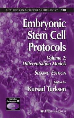 Couverture de l’ouvrage Embryonic Stem Cell Protocols