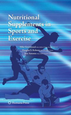 Couverture de l’ouvrage Nutritional supplements in sports & exercise