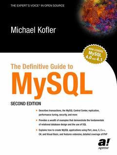 Couverture de l’ouvrage The definitive guide to mySQL