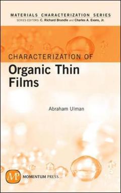 Couverture de l’ouvrage Characterization of organic thin films 