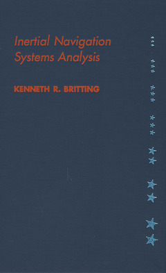 Couverture de l’ouvrage Inertial navigation systems analysis