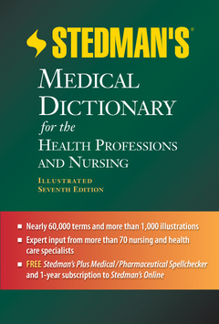 Couverture de l’ouvrage Stedman's Medical Dictionary for the Health Professions and Nursing
