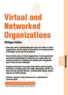 Cover of the book Virtual and Networked Organizations