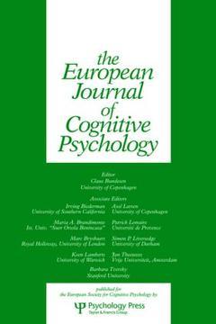 Couverture de l’ouvrage Voluntary and involuntary control of automatic processing in spatial congruency tasks a special issue of the european journal of cognitive