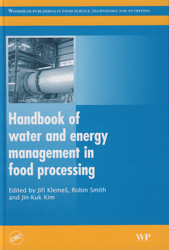 Couverture de l’ouvrage Handbook of Water and Energy Management in Food Processing