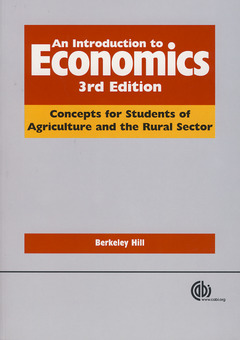 Couverture de l’ouvrage An introduction to economics : concepts for students of agriculture and the rural sector