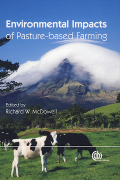 Couverture de l’ouvrage Environmental impacts of pasture-based farming
