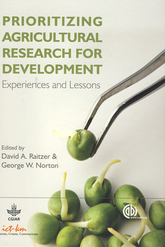 Couverture de l’ouvrage Prioritizing agricultural research for development